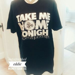 Autographed Eddie Money Tour TShirt adult Large